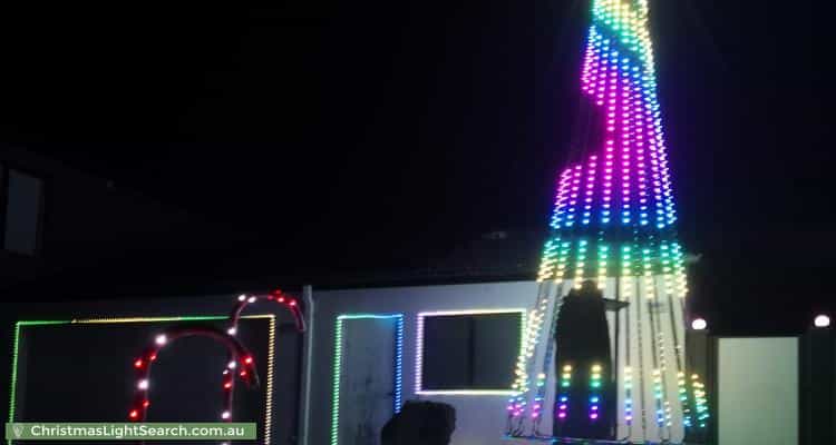 Christmas Light display at 23 Albatross Walk, Hallett Cove
