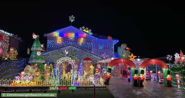 Christmas Light display at 64 Chatsworth Road, Saint Clair