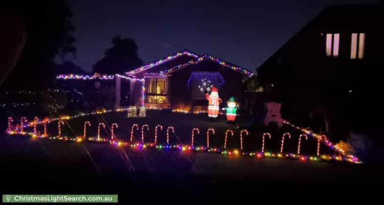 Christmas Light display at 40 King Arthur Drive, Glen Waverley