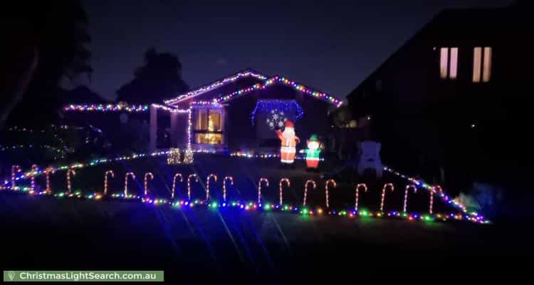Christmas Light display at 40 King Arthur Drive, Glen Waverley