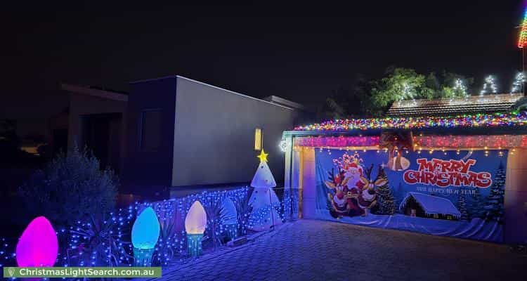Christmas Light display at 15 Feredy Street, Embleton
