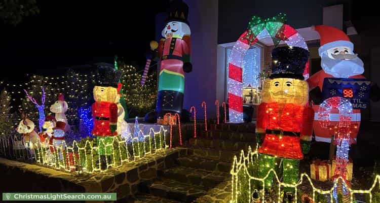 Christmas Light display at 7 Spectrum Drive, Fraser Rise