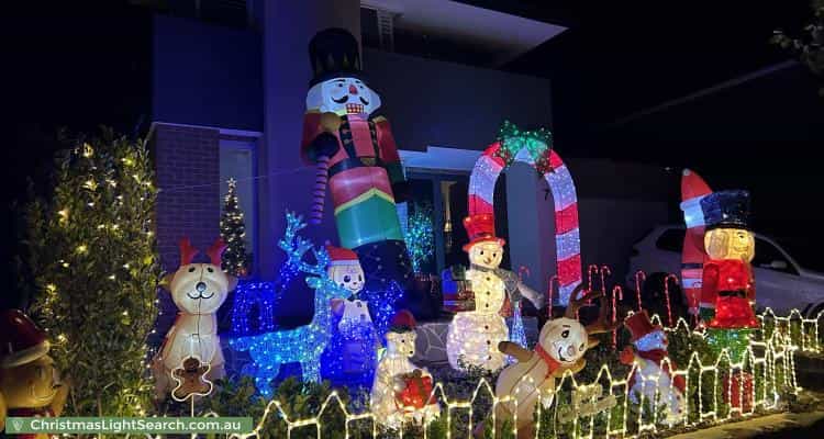 Christmas Light display at 7 Spectrum Drive, Fraser Rise