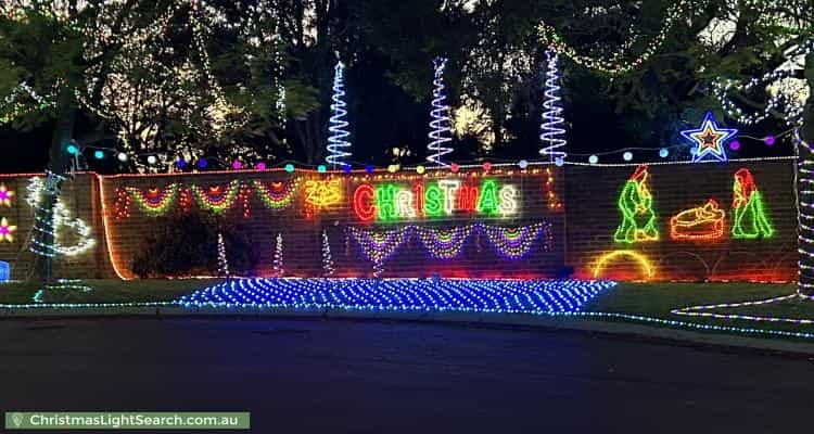 Christmas Light display at 7 The Dell, Canning Vale