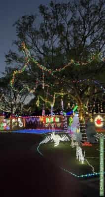 Christmas Light display at 7 The Dell, Canning Vale