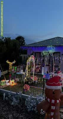 Christmas Light display at 24 Peake Street, Freeling