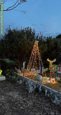 Christmas Light display at 24 Peake Street, Freeling