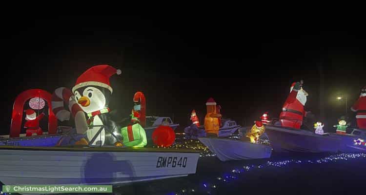 Christmas Light display at 44-48 Pioneer Drive, Logan Village