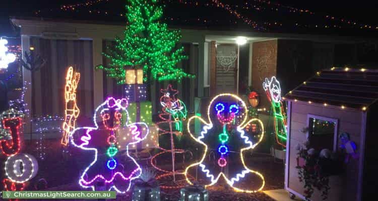 Christmas Light display at 108 Bank Street, Howlong