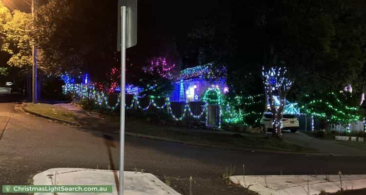 Christmas Light display at 92 Northcott Drive, Adamstown Heights