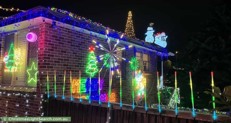 Christmas Light display at 92 Northcott Drive, Adamstown Heights