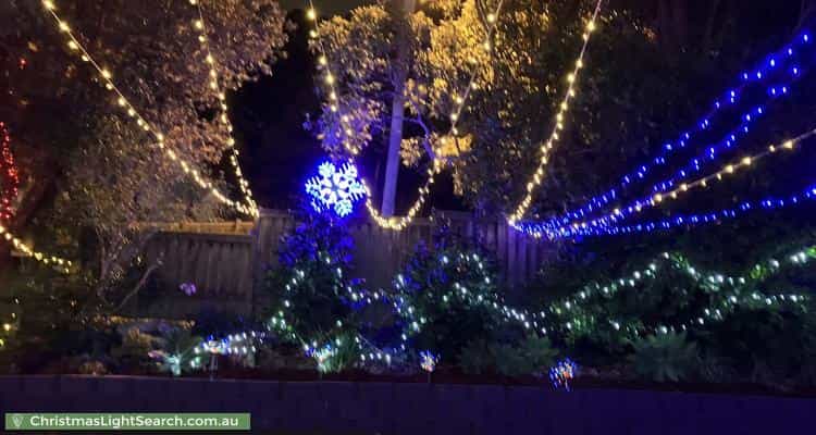 Christmas Light display at 92 Northcott Drive, Adamstown Heights