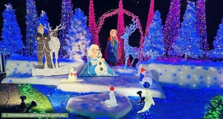 Christmas Light display at 1 Gordon Street, Chiltern