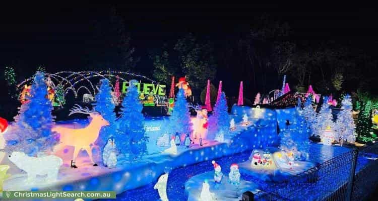 Christmas Light display at 1 Gordon Street, Chiltern