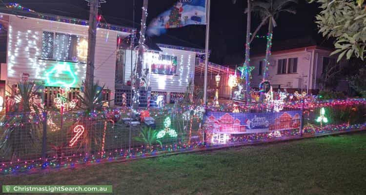 Christmas Light display at 33 Crown Street, Silkstone