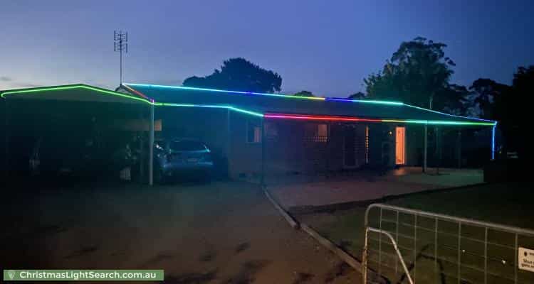 Christmas Light display at 32 Fern Street, Blackbutt