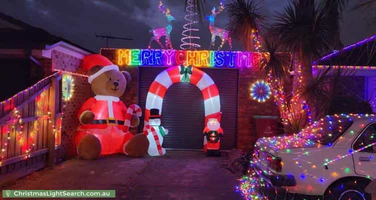 Christmas Light display at 53 Lawless Drive, Cranbourne North