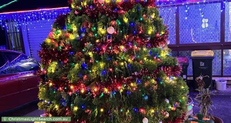Christmas Light display at 26 Casuarina Avenue, Surrey Downs