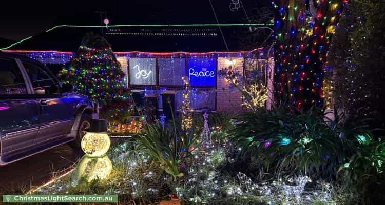 Christmas Light display at 26 Casuarina Avenue, Surrey Downs