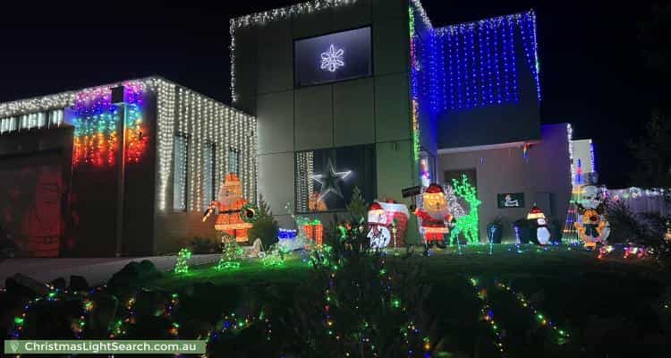 Christmas Light display at 6 Drovers Court, Vermont South