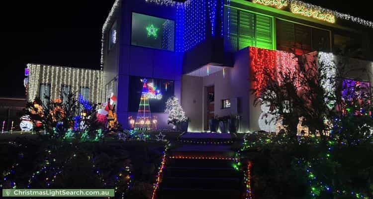 Christmas Light display at 6 Drovers Court, Vermont South