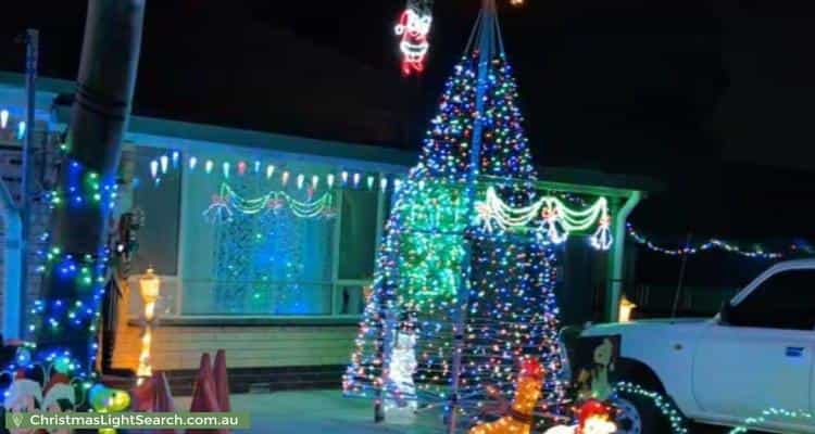 Christmas Light display at 11 Armbuster Street, Hope Valley