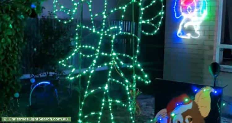 Christmas Light display at 11 Armbuster Street, Hope Valley