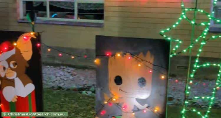 Christmas Light display at 11 Armbuster Street, Hope Valley