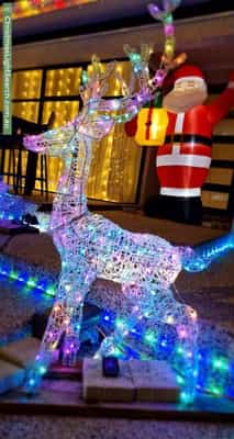 Christmas Light display at 15 Sector Place, Mullaloo