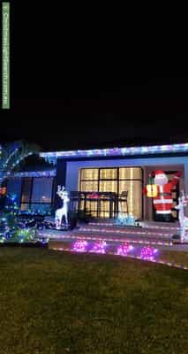 Christmas Light display at 15 Sector Place, Mullaloo