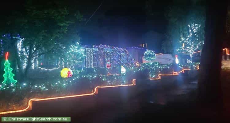 Christmas Light display at 5 Nuraylia Avenue, Croydon