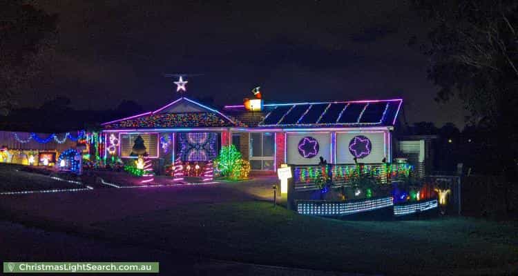 Christmas Light display at 2 Keon Place, Quakers Hill
