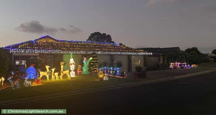 Christmas Light display at 24 Talladira Way, Woodcroft