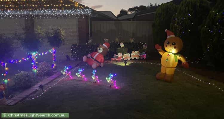 Christmas Light display at 24 Talladira Way, Woodcroft
