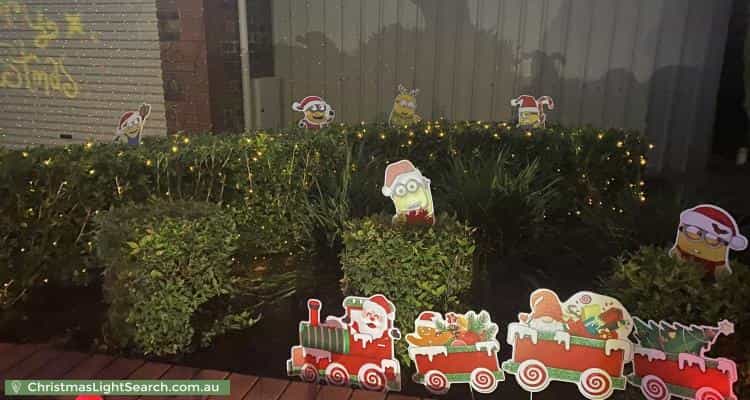 Christmas Light display at 24 Talladira Way, Woodcroft
