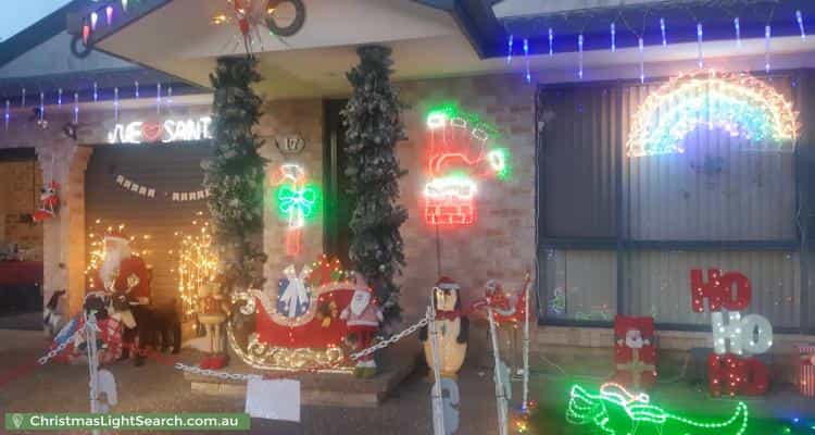 Christmas Light display at 17 Delma View, Gungahlin