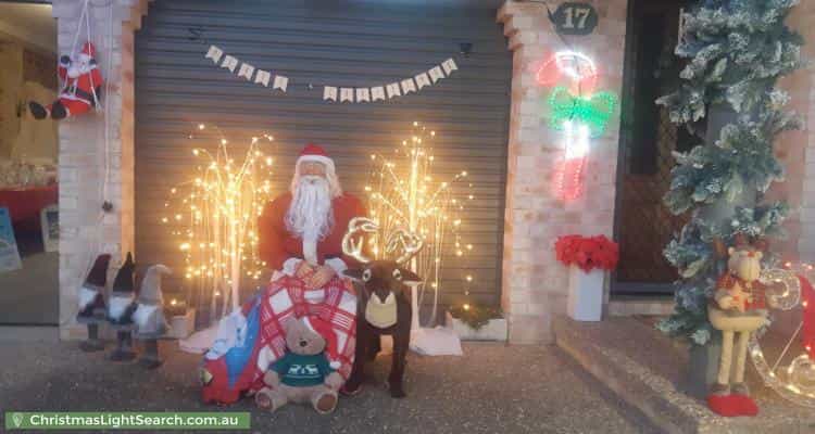 Christmas Light display at 17 Delma View, Gungahlin