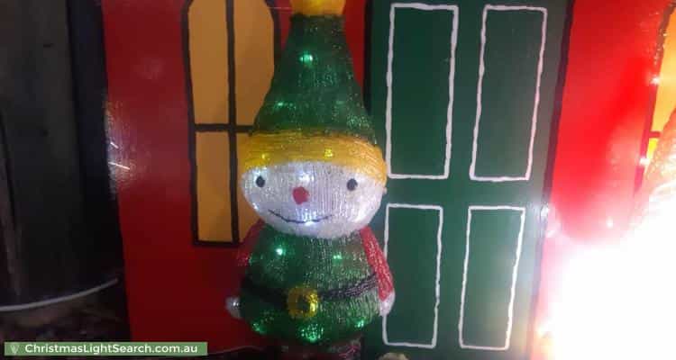 Christmas Light display at 17 Delma View, Gungahlin