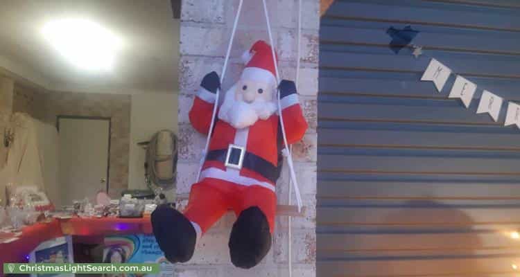 Christmas Light display at 17 Delma View, Gungahlin