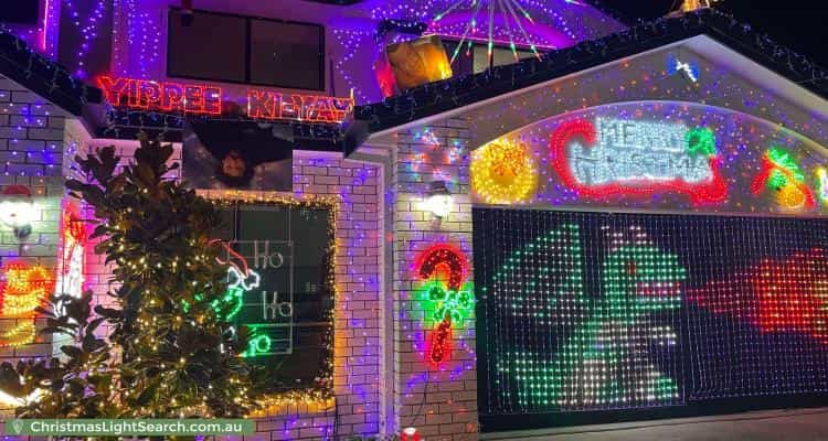 Christmas Light display at 211 Benhiam Street, Calamvale