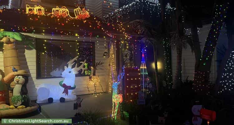 Christmas Light display at 10 Adrian Street, Bentleigh East