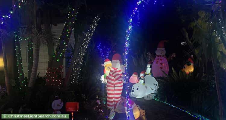 Christmas Light display at 10 Adrian Street, Bentleigh East