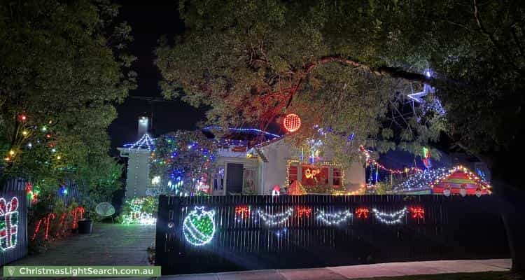 Christmas Light display at 42 Hodder Street, Brighton East