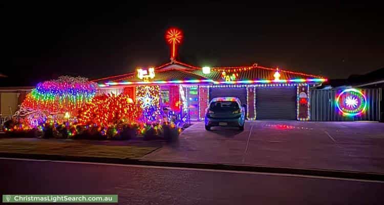 Christmas Light display at 21 Stockman Place, Walkley Heights