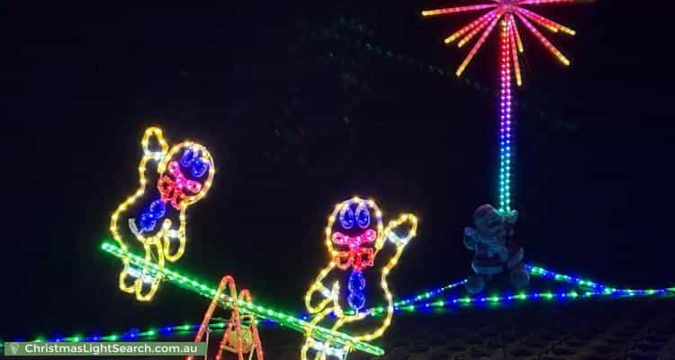 Christmas Light display at 21 Stockman Place, Walkley Heights