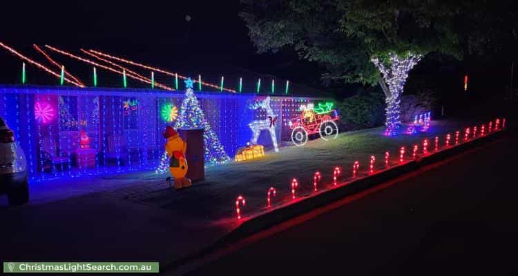 Christmas Light display at  Hudson Lowe Drive, Greenwith