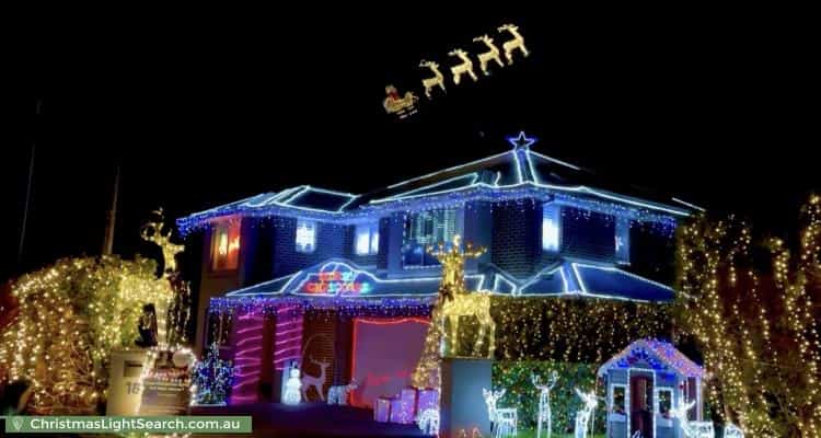 Christmas Light display at 18 Ryan Avenue, Hornsby Heights