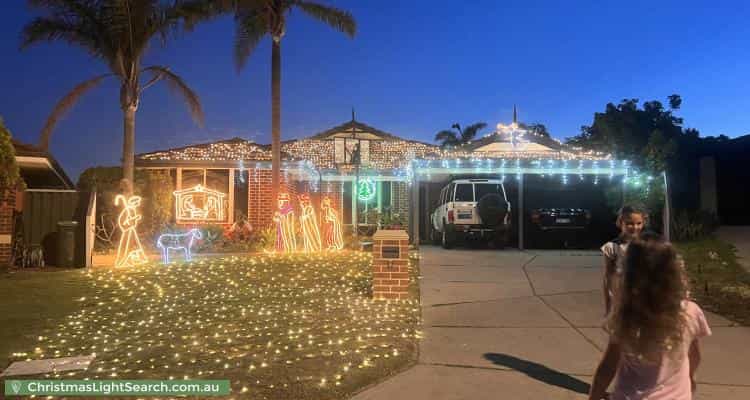 Christmas Light display at 17 Nepean Retreat, Quinns Rocks
