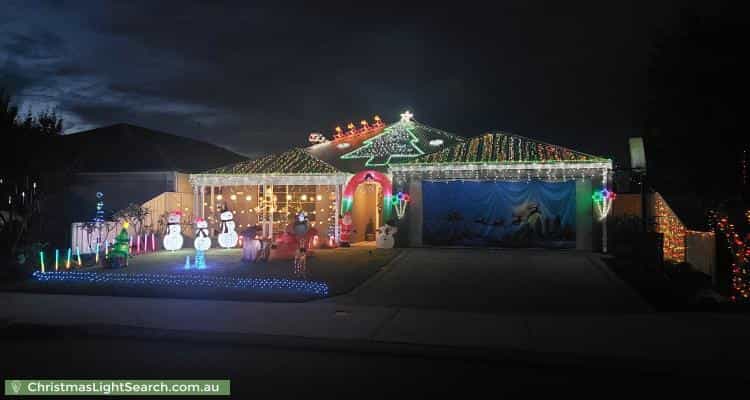 Christmas Light display at 32 Goldsbrough Entrance, Helena Valley