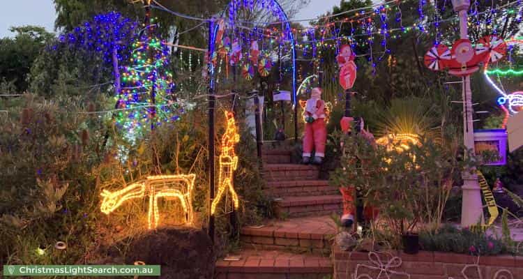 Christmas Light display at 25 Mulgrave Way, Croydon North